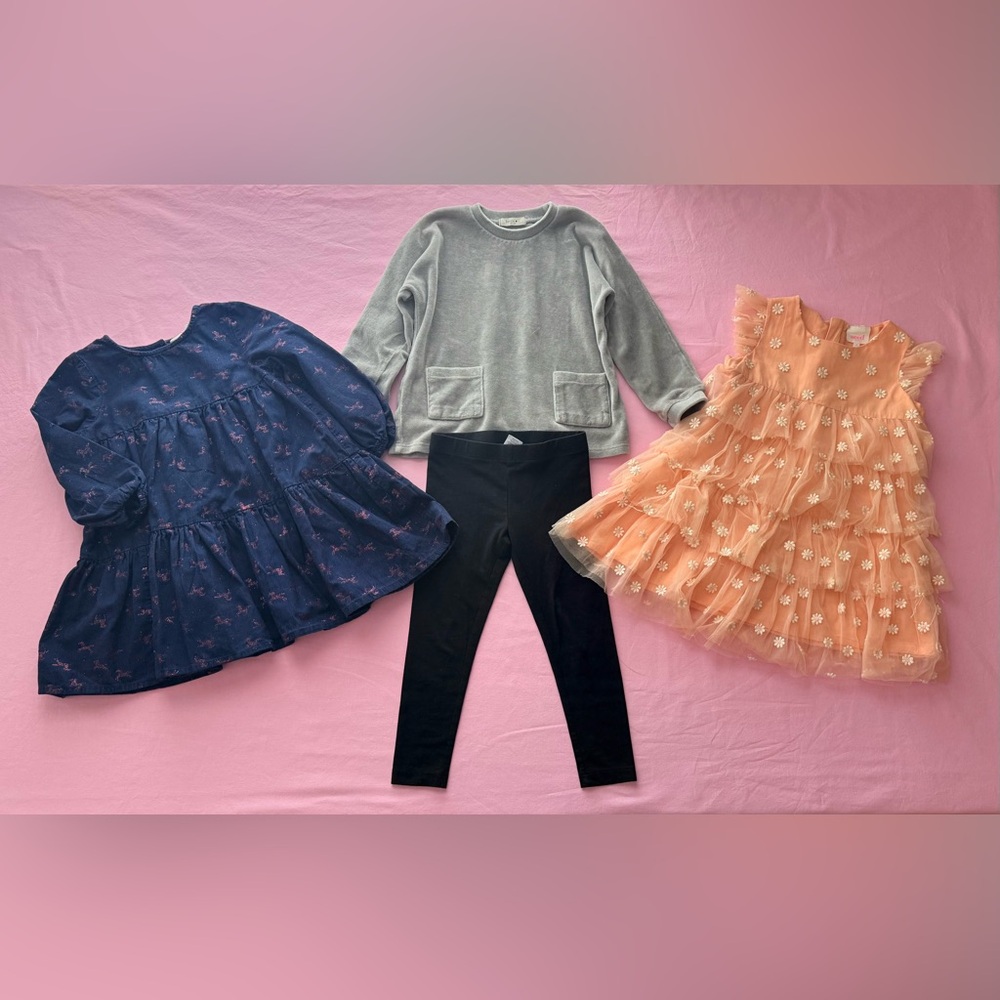 Kids' Assorted Dress, sweatshirt and leggings Size 4T VGUC